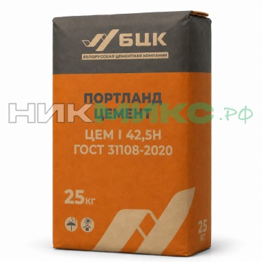 Цемент КЦШ M500 ЦЕМ I 42.5 Н 25 кг